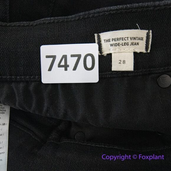NEW Madewell The Perfect Vintage Wide-Leg Jean in Black Rinse Wash,‎ 28 - Picture 13 of 15